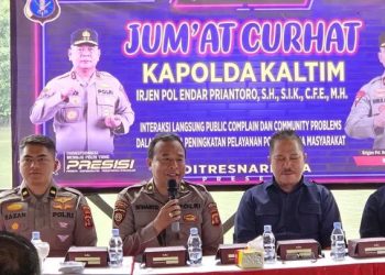 Polda Kaltim Gelar ‘Jumat Curhat’ Bersama Masyarakat Manggar, Bahas Keamanan hingga Kenakalan Remaja