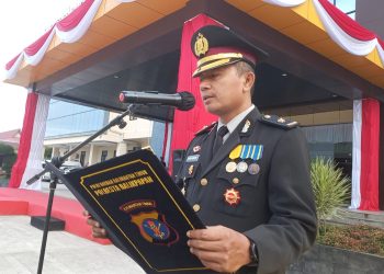 HUT ke-80 RI, Polresta Balikpapan Gelar Upacara Bendera Merah Putih