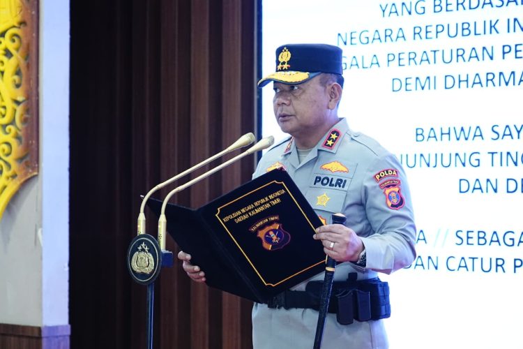 Rotasi Jabatan, Kapolda Kaltim Pimpin Upacara Sertijab Kapolres Berau serta Pelantikan Kapolres Kukar