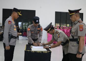 Polres PPU Gelar Pisah Sambut, Ini Pesan Kapolres