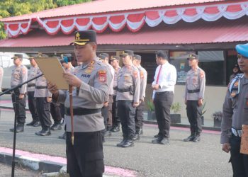 Polres Wajo Gelar Sertijab Kapolsek Jajaran, Kapolres Tekankan Peningkatan Pelayanan dan Sinergi