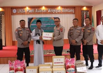 Polres Bontang dan Bhayangkari Salurkan Bantuan Sembako ke Panti Asuhan Aisyiyah