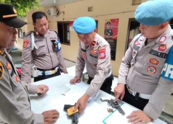 Provesi dan Pengamanan, Propam Polres Palu Gelar Pemeriksaan Senjata Api Personil