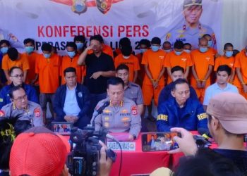 Polda Sulsel Gelar Press Release Hasil Operasi Sikat Lipu 2025, Amankan 411 Tersangka