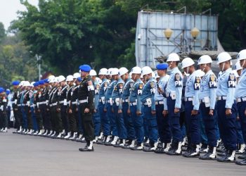 Puspom TNI Gelar Apel Personel Wallakir, Siap Amankan HUT Ke-80 TNI