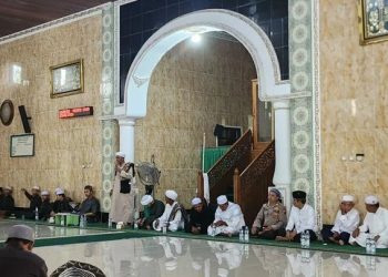 Bersama Masyarakat, Polsek Penyinggahan Hadiri Peringatan Maulid Nabi Muhammad SAW 1447 H