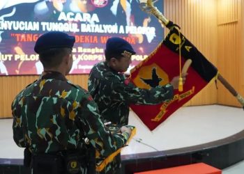 Peringati HUT ke-66, Batalyon A Pelopor Sat Brimob Polda Kaltim Lakukan Ritual Penyucian Tunggul