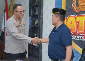 Polres Bontang dan Laskar Kepatihan Kutai Jalin Silaturahmi Perkuat Sinergi Keamanan dan Budaya