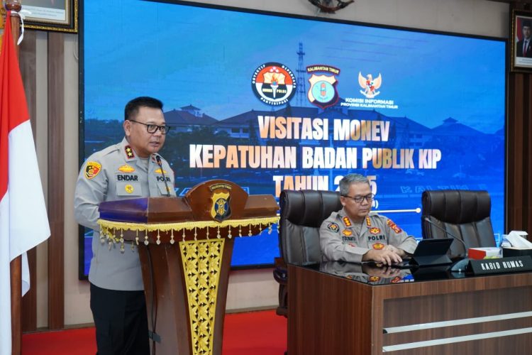 Perkuat Keterbukaan Informasi Publik, Polda Kaltim Gelar Visitasi Monev KIP 2025