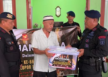 Peringati HUT Pelopor ke-66, Personel Brimob Polda Kaltim Gelar Anjangsana