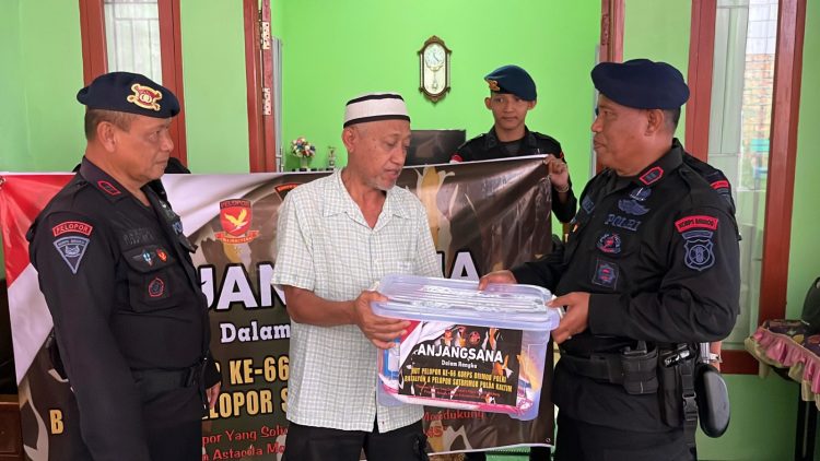 Peringati HUT Pelopor ke-66, Personel Brimob Polda Kaltim Gelar Anjangsana