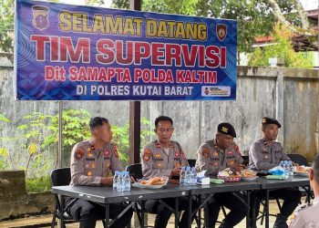 Ditsamapta Polda Kaltim Laksanakan Supervisi di Sat Samapta Polres Kutai Barat