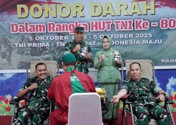 Wujud Kepedulian Terhadap Masyarakat, Kodam XIV/Hsn Gelar Bakti Sosial Kesehatan di RS Pelamonia Makassar