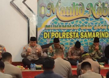 Peringati Maulid Nabi Muhammad SAW 1447 H, Polresta Samarinda Gelar Doa Bersama