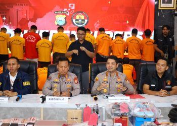 Polda Sulsel Gelar Press Release Kasus Tindak Pidana dalam Aksi Unras di Wilayah Hukum Polda Sulsel, Tetapkan 53 Tersangka