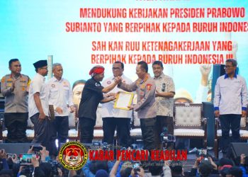 Dukung Program Pemerintah, Kapolri: Buruh dan Polri Bersinergi Jaga Stabilitas Kamtibmas