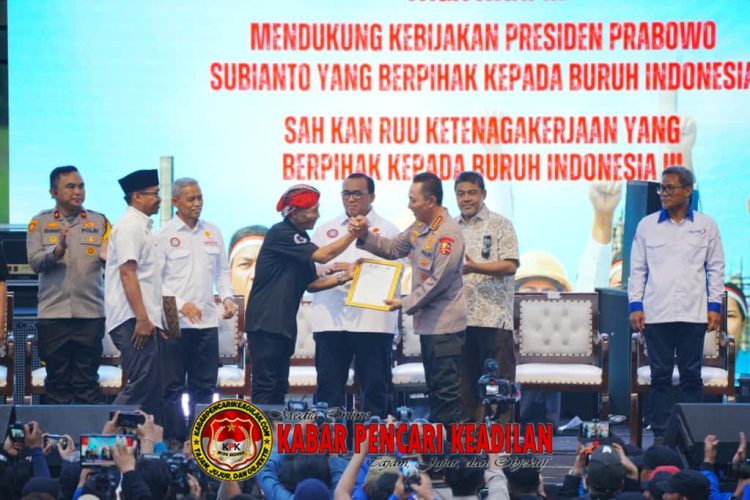 Dukung Program Pemerintah, Kapolri: Buruh dan Polri Bersinergi Jaga Stabilitas Kamtibmas