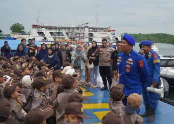 Dit Polairud Polda Kaltim Terima Kunjungan Edukatif PAUD Auliyaa Diin Balikpapan