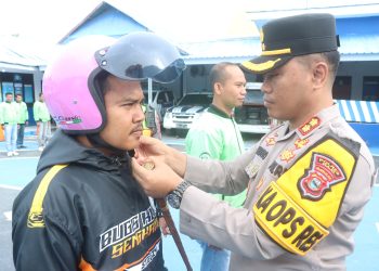 Lewat Polantas Mappatabe, Kapolres Wajo Ajak Ojol Perkuat Solidaritas dan Disiplin Lalu Lintas