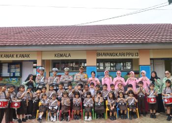 Polantas Menyapa, Satlantas Polres PPU Tanamkan Budaya Tertib Lalu Lintas Sejak Usia Dini