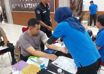 Polres Kukar Laksanakan Rikkes Berkala 2026, 108 Personel Ikuti Hari Pertama
