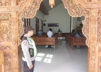 Jaga Kekhusyukan Ibadah, Polisi Sisir Sejumlah Gereja di Anggana