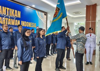 Kasi Humas Polres Kukar Hadiri Pelantikan Pengurus PWI, Perkuat Sinergi Polri–Pers