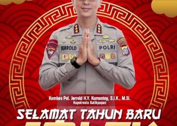 Kapolresta Balikpapan Beserta Staf Ucapkan Selamat Tahun Baru Imlek 2026