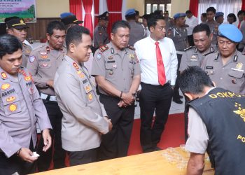 Untuk Mencegah Penyalahgunaan Narkoba, Propam Polres Wajo Gelar Gaktibplin dan Tes Urine setiap anggota