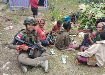 Patroli Tegas dan Humanis, Satgas Ops Damai Cartenz Pastikan Keamanan Intan Jaya Tetap Kondusif