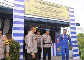 Kapolres Kukar Turun Langsung Cek Pos Terpadu dan Pos Pam Lembuswana, Pastikan Jalur Mudik Aman