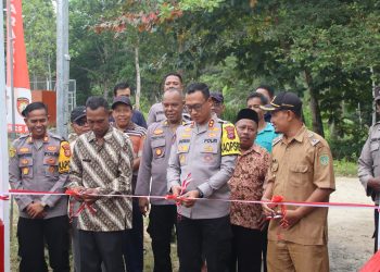 Polres PPU Gerak Cepat Tangani Jembatan Rusak, Kapolres Resmikan Jelang Lebaran 2026
