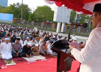 Ribuan Jamaah Padati Mapolresta Balikpapan, Idul Fitri 1447 H Berlangsung Khusyuk dan Penuh Hikmat
