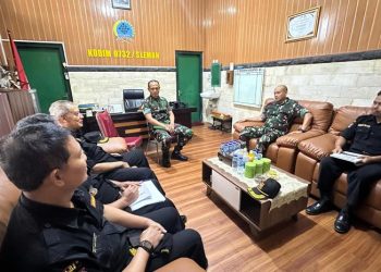 Dandim 0732/Sleman Terima Audiensi Senkom Mitra Polri, Tegaskan Penguatan Sinergi Kamtibmas