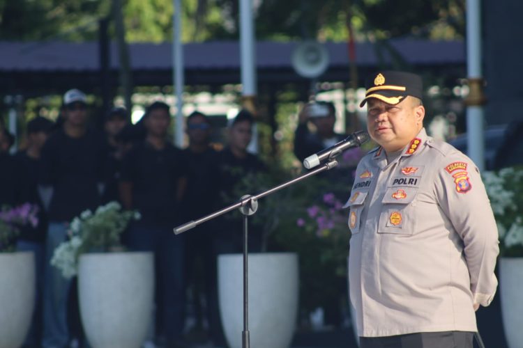 Brimob Polda Kaltim Gelar Apel Gabungan, Pastikan Pengamanan Aksi Berjalan Kondusif