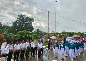 Polres PPU Kawal Meriahnya Lomba Gerak Jalan HUT RI ke-80