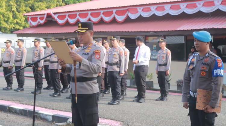 Polres Wajo Gelar Sertijab Kapolsek Jajaran, Kapolres Tekankan Peningkatan Pelayanan dan Sinergi