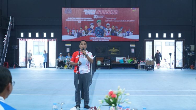 Korem 091/ASN Hidupkan Semangat Olahraga Lewat Turnamen Tenis