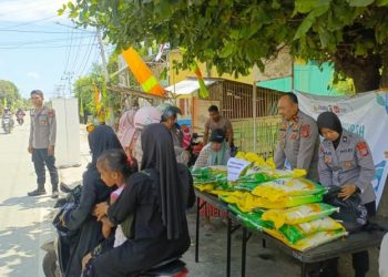 Gelar GPM, Ditbinmas Polda Sulteng Kembali Salurkan Beras Murah kepada Masyarakat