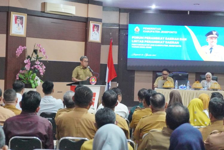 Bupati Jeneponto Buka Forum, Gelar Perangkat Daerah Penyusunan RPJMD 2025–2029