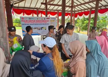 Polres PPU Bersama Bulog Gelar Pasar Pangan Murah di Dua Desa