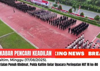 Berjalan Penuh Khidmat, Polda Kaltim Gelar Upacara Peringatan HUT RI ke-80