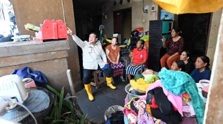 Presiden Prabowo Tinjau Langsung Lokasi Banjir di Bali, Pastikan Instruksi Penanganan Bencana Terlaksana