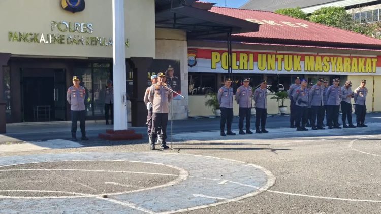 Gelar Apel Pagi: Kapolres Pangkep Pimpin Apel Siaga Operasi Aman Nusa Dua