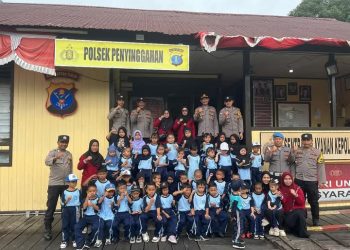 Polsek Penyinggahan Gelar Lomba Mewarnai Bersama Anak TK, Tanamkan Kesadaran Keamanan Sejak Usia Dini