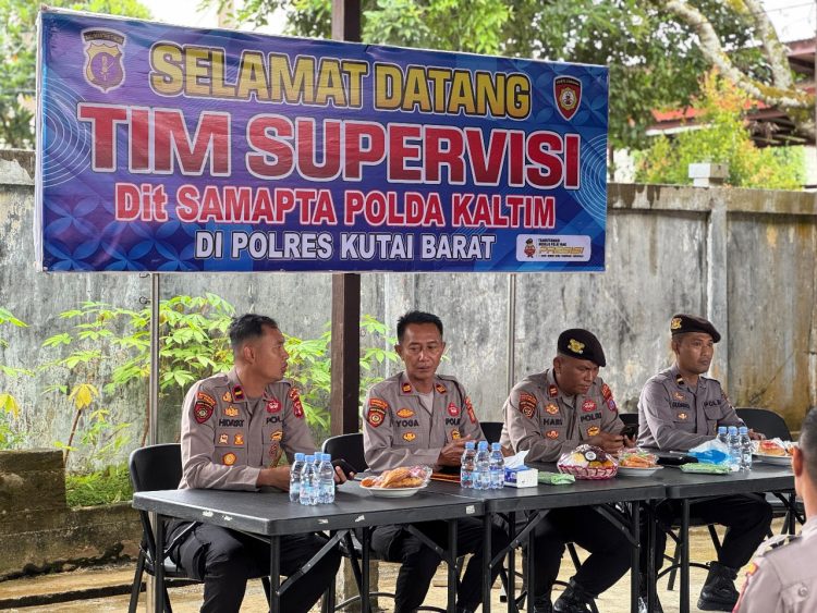 Ditsamapta Polda Kaltim Laksanakan Supervisi di Sat Samapta Polres Kutai Barat