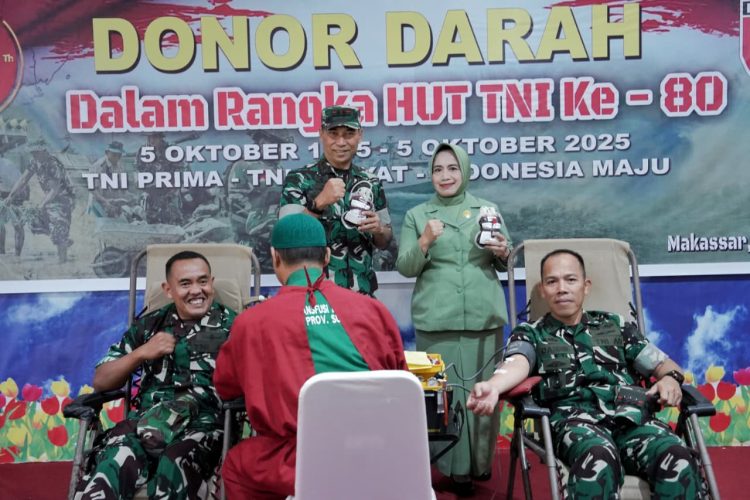 Wujud Kepedulian Terhadap Masyarakat, Kodam XIV/Hsn Gelar Bakti Sosial Kesehatan di RS Pelamonia Makassar