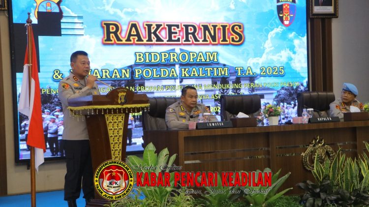 Kapolda Kaltim Buka Rakernis Bid Propam, Tekankan Penguatan Fungsi Pengawasan untuk Wujudkan Polri Presisi