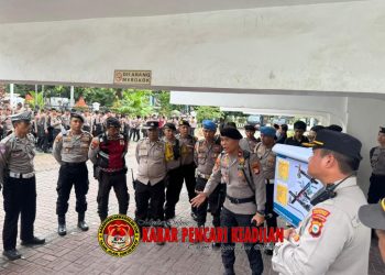 Polrestabes Makassar Turunkan Ratusan Personel, Perketat Pengamanan Sidang Putusan Kasus Dugaan Makar Papua