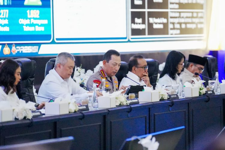 Kapolri Hadiri Rakor Lintas Sektoral, Sinergisitas Stakeholder Kunci Pelayanan Nataru.